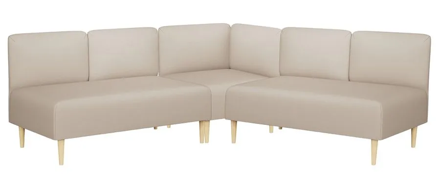 Диван угловой Рикке R13 Camaro 03 светло-бежевый - 1