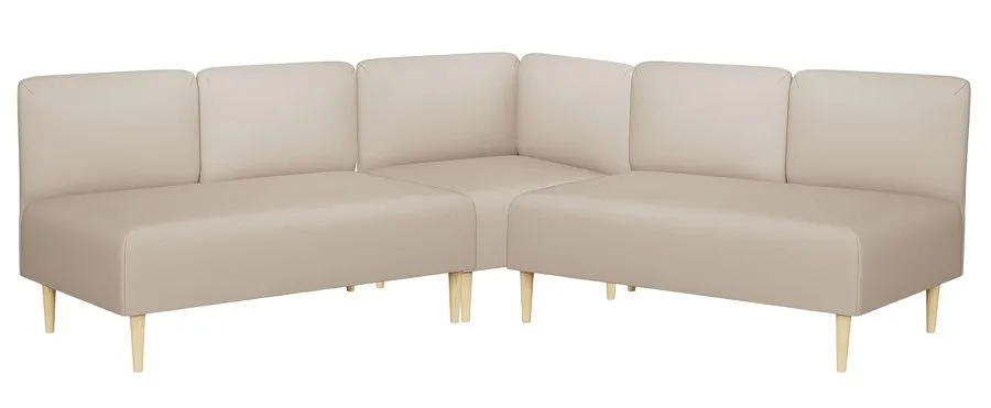Диван угловой Рикке R13 Camaro 03 светло-бежевый - 1 Диван угловой Рикке R13 Camaro 03 светло-бежевый - 1